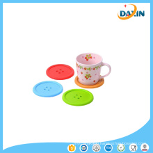 Silicone Cup Mat Cute Colorful Button Cup Coaster Cup Cushion Holder